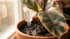 私は月に1回だけ植物に水をやっています!ウィック式水やりが向いている観葉植物と、逆に枯れてしまう可能性のある植物とは